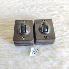 Vintage Ellora Vitreous Bakelite Ceramic Electric Switch Decorative 2 Pcs C154