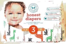 The Honest Company Disposable Baby Diapers Giraffes Size 3 34 ct
