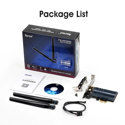 3000Mbps FV-AX3000 Wi-Fi 6 AX200 Wireless for Bluetooth 5.2 802.11AX 2.4G/5Ghz - Picture 14 of 16