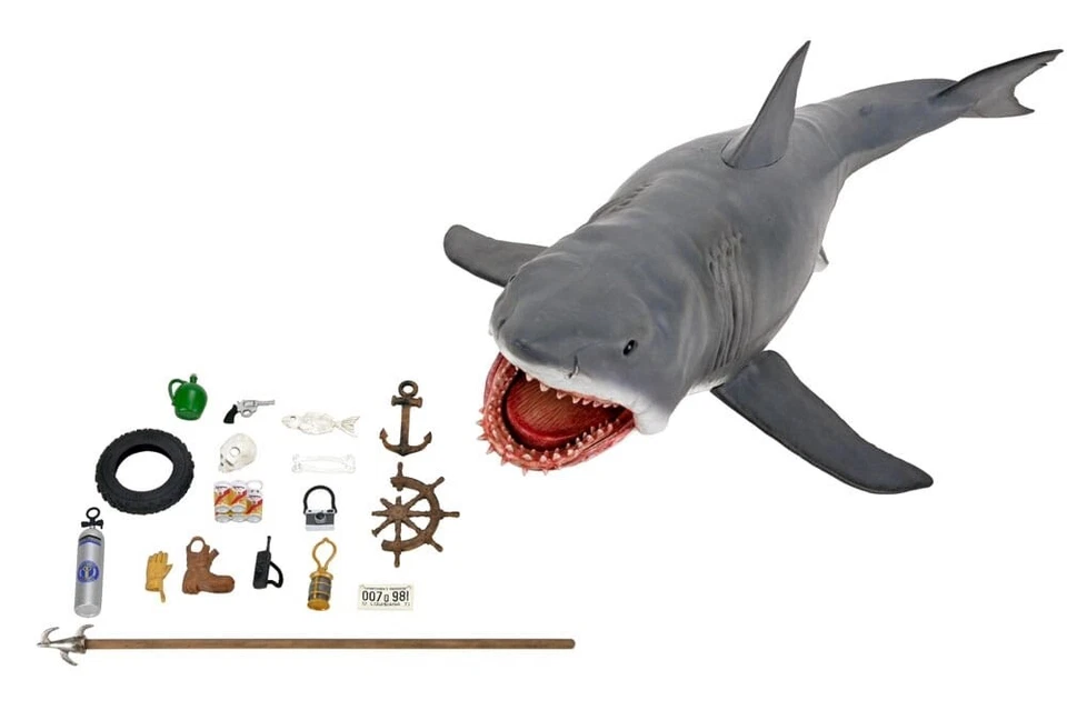 PREORDER OCTOBER 2025 DENTS DE LA MER GAME OF JAWS BRUCE 30cm 50TH ANNIV NECA - Photo 2/4