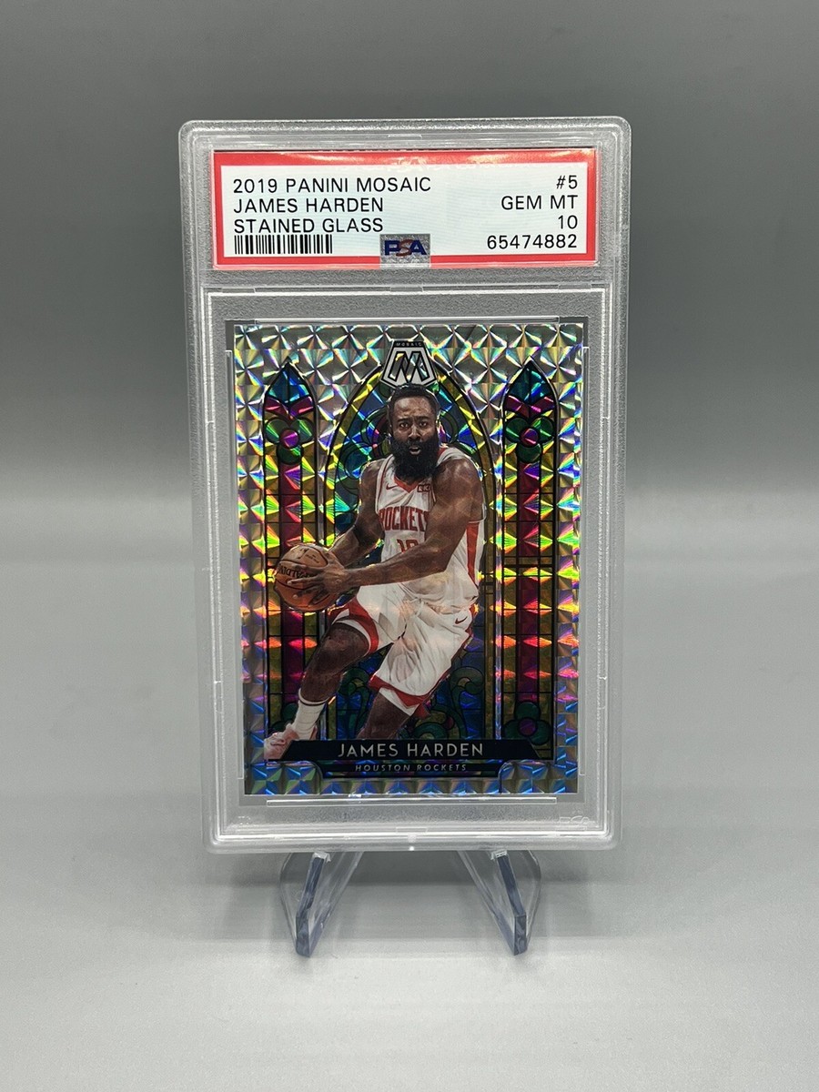 2019 Panini Mosaic James Harden STAINED GLASS - PSA 10 GEM