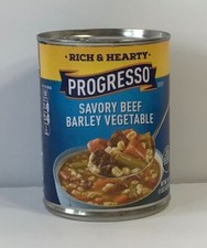 6 CANS Progresso Savory Beef Barley Vegetable Soup 18.6 oz FREE SHIPPING 