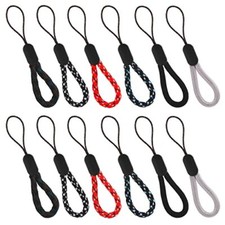 12 Pcs Adjustable Finger Hand Wrist Straps, Portable Short Lanyard Straps