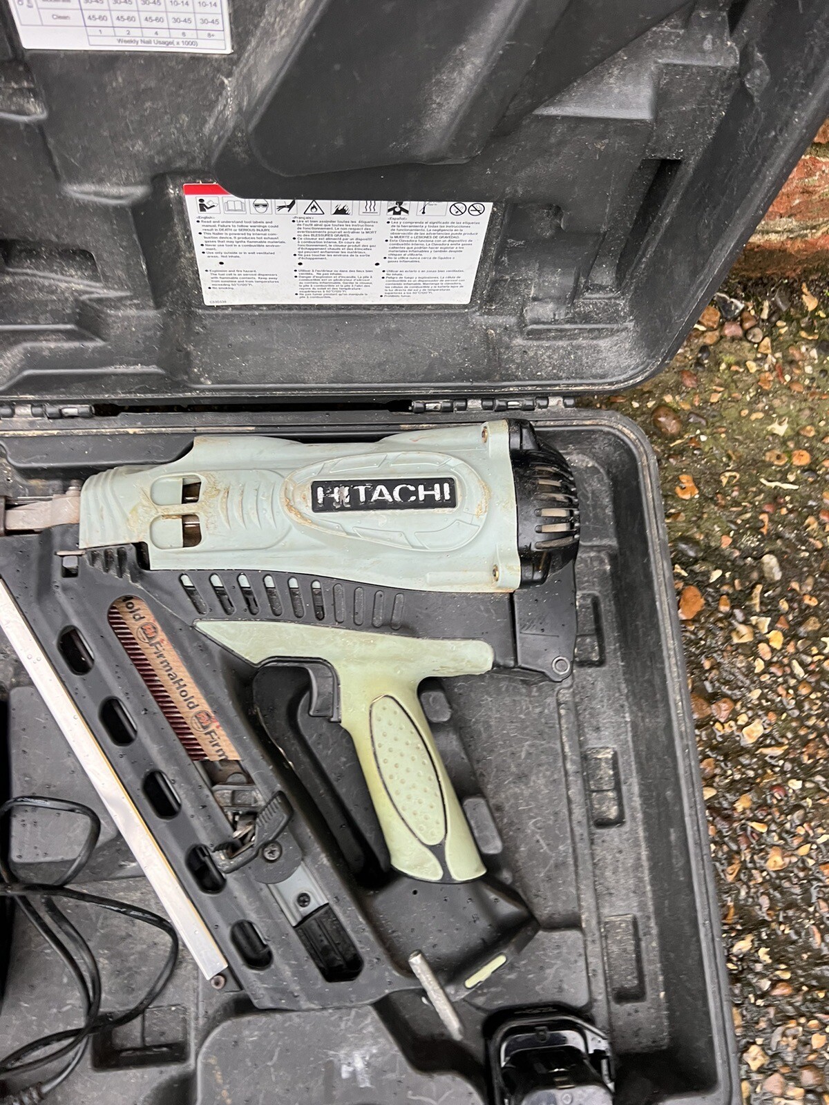 Hitachi Koki First Fix Nail Gun Batteries Charger And Case eBay