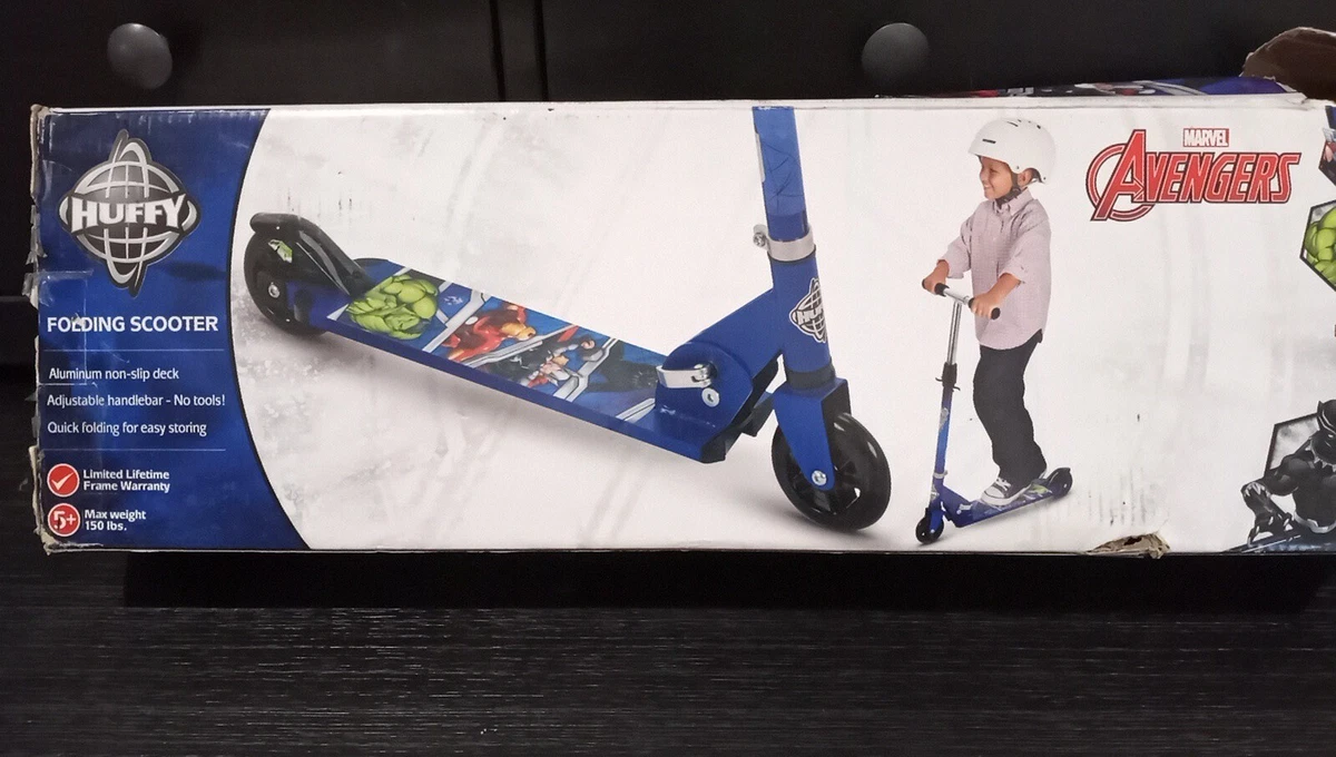 Marvel avengers inline folding kick hotsell scooter for kids by huffy