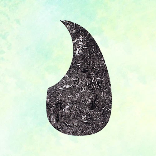 Marble Guard Panel Guitar Self-adhesive Pickguard Acoustic Black