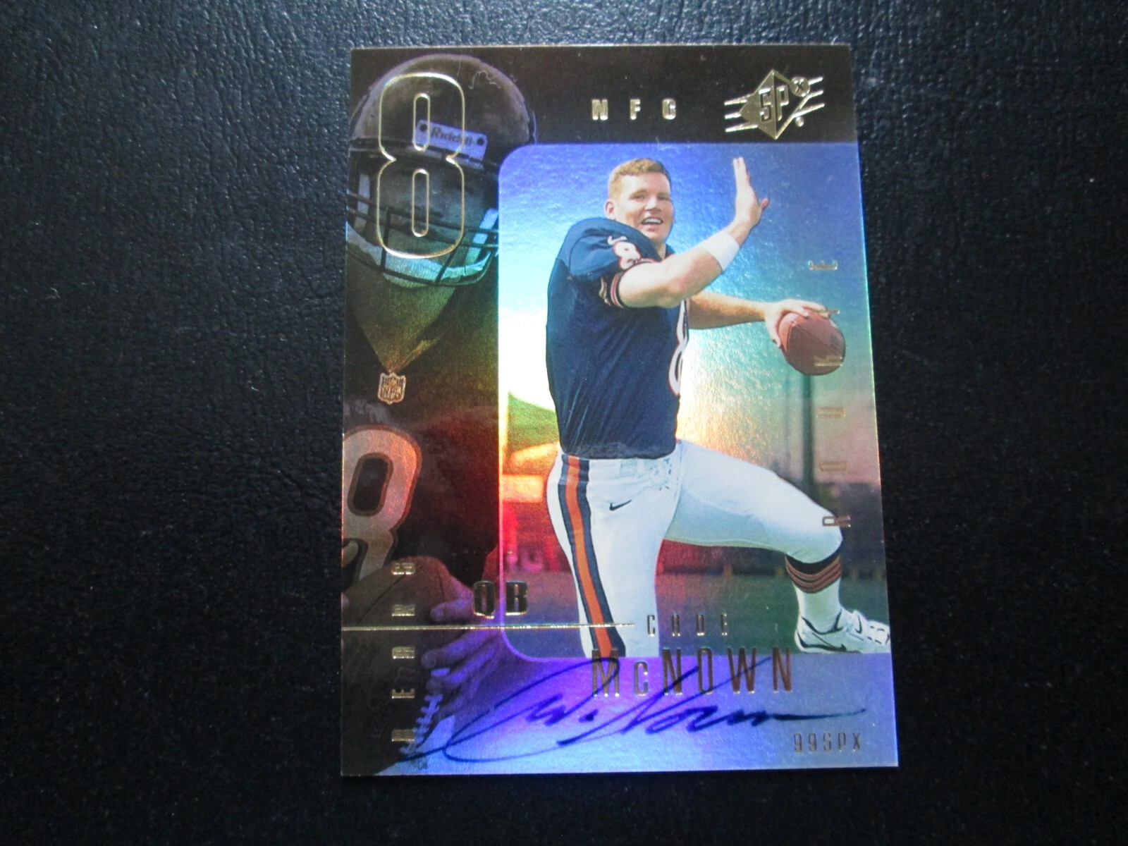 CADE MCNOWN 1999 UD SPX SHORT PRINT ON CARD AUTOGRAPH ROOKIE CARD #135/500