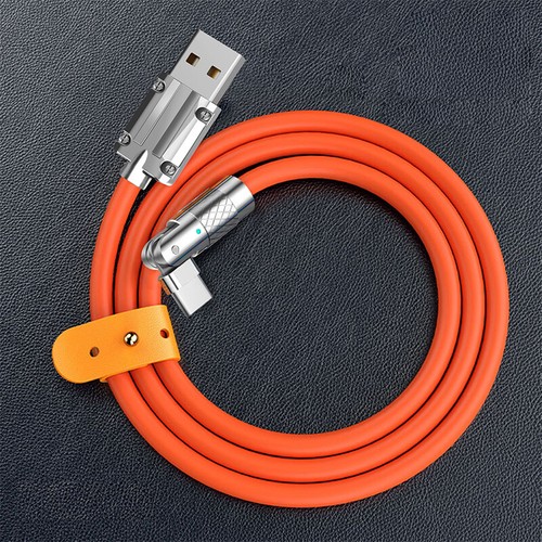 180 Degree 6A 120W Rotation Cable Type C Fast Charge For Xiaomi Samsung iPhone - Picture 10 of 17