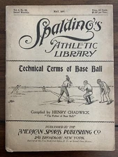 1897 Spalding’s Athletic Library Technical Terms Of Baseball Baltimore Orioles