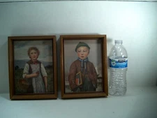 ALBERT ANKER Vintage SCHOOL BOY and HTF STRAWBERRY GIRL