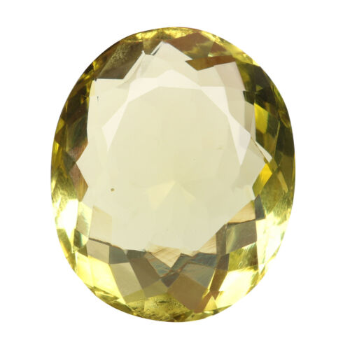 Brazilian 64.022 CT Yellow Citrine Faceted Oval Cut Loose Gemstone Jewelry