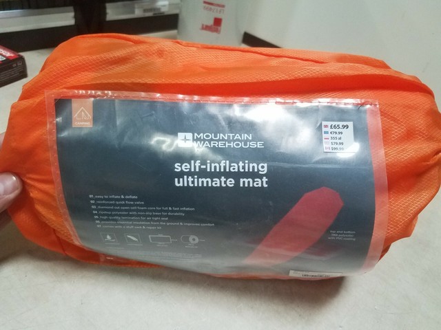 mountain warehouse self inflating mat