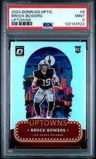 2024 Panini Donruss Optic - Uptowns Brock Bowers #8 (RC) | PSA 9 | Vegas Radiers