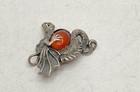 Sterling Silver 925 Pearl Hands Ring Size 7.75 & Dragon Slide Pendant Set — photo 6