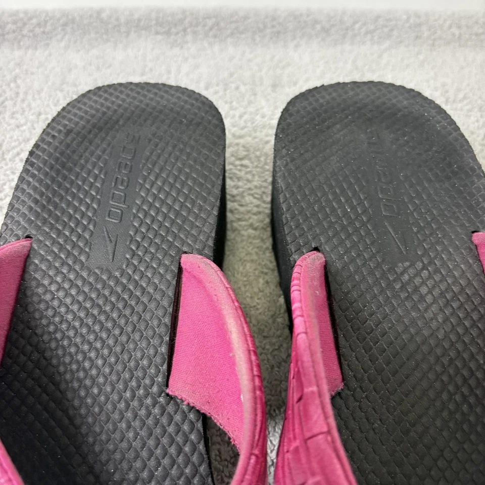 Sandalias Speedo Mujer Talla 10 Negro Rosa Cuña Plataforma Chanclas Playa Piscina Foto 3 de 4