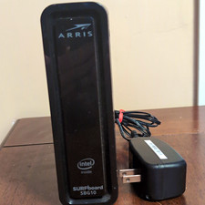 ARRIS SURFboard SBG10 DOCSIS 3.0 Dual-Band WiFi Cable Modem 2 LAN Black