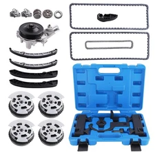 Water Pump Timing Chain Kit Cam Gear for Land Rover LR4 Range Rover AJ133 5.0