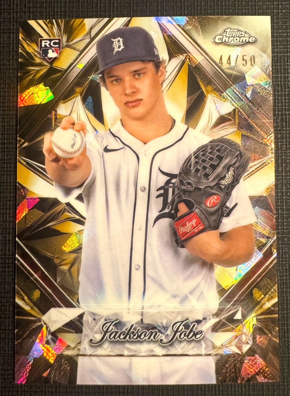 2025 Topps Chrome Sapphire Jackson Jobe Sapphire Selections Gold /50 RC Rookie