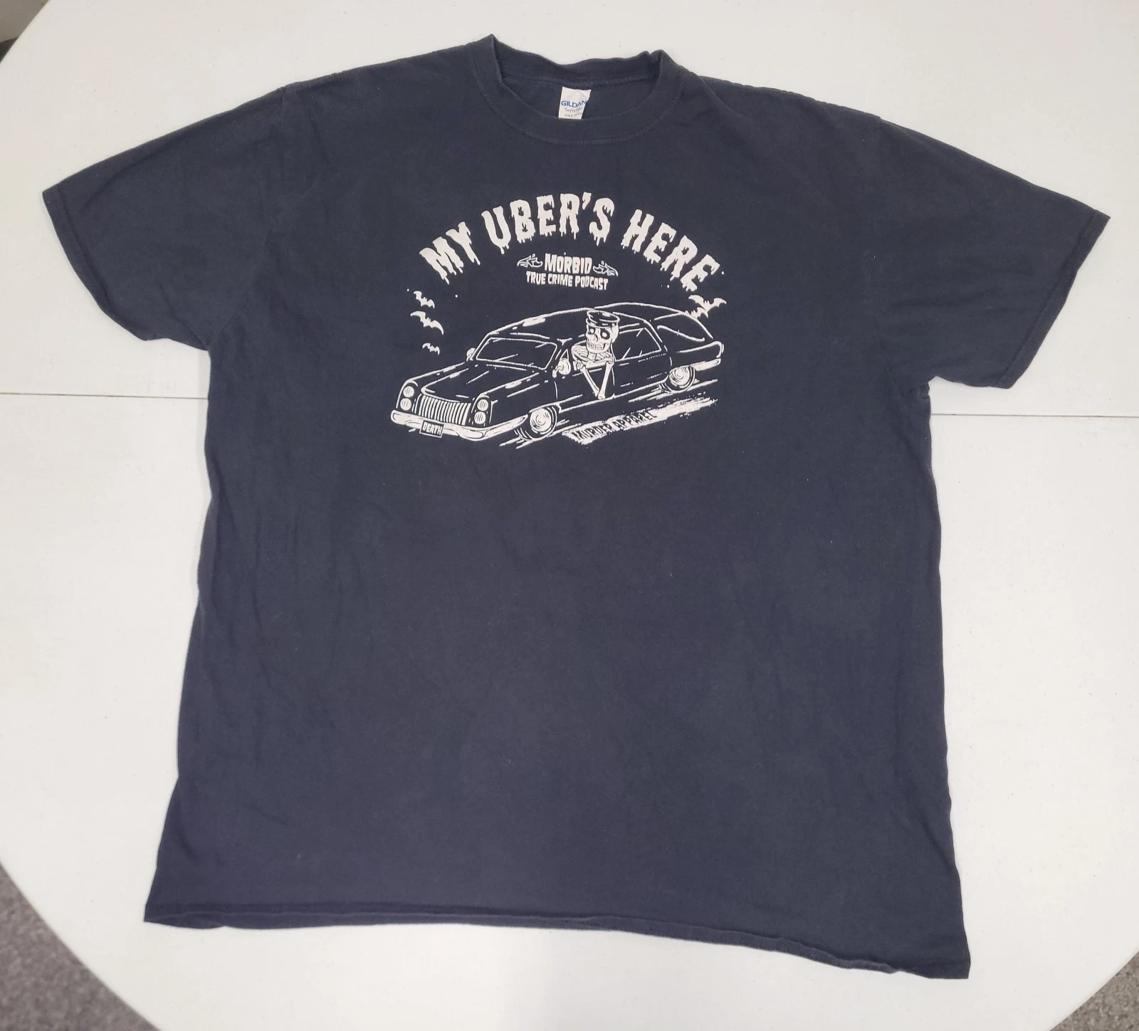 MORBID Podcast Merch My Ubers Here Retired Rare TShirt Adult Size 2xl XXL Vguc