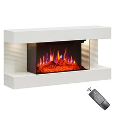 Atacama 32 /82cm Wall Mounted Fireplace All in One with Downlights and Remote