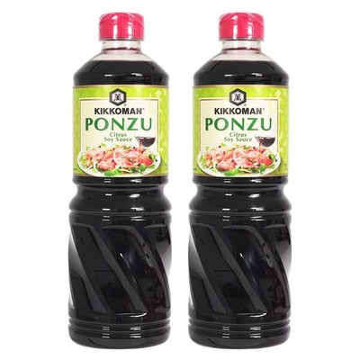 Kikkoman Sojasosse Soy Sauce Sojasoße Soja Sauce Ponzu Sojasauce mit Citrus 2x1L