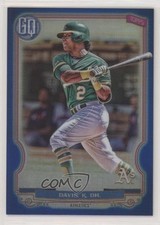2020 Topps Gypsy Queen Box Topper Chrome Blue Refractor 55/99 Khris Davis z7h
