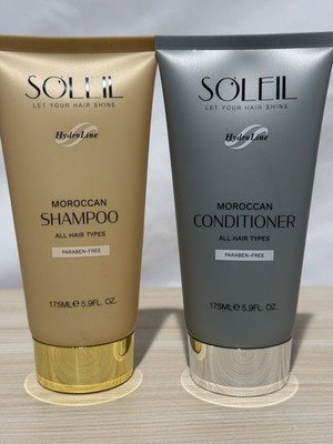 Soleil Moroccan Shampoo & Conditioner Set Hair Care Hydrating Repair