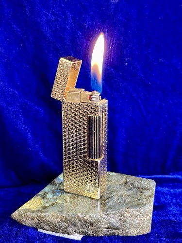 Rare Silver Florentine Dunhill Lighter 99.9% New Condition Works 1 Year Warranty Australia
