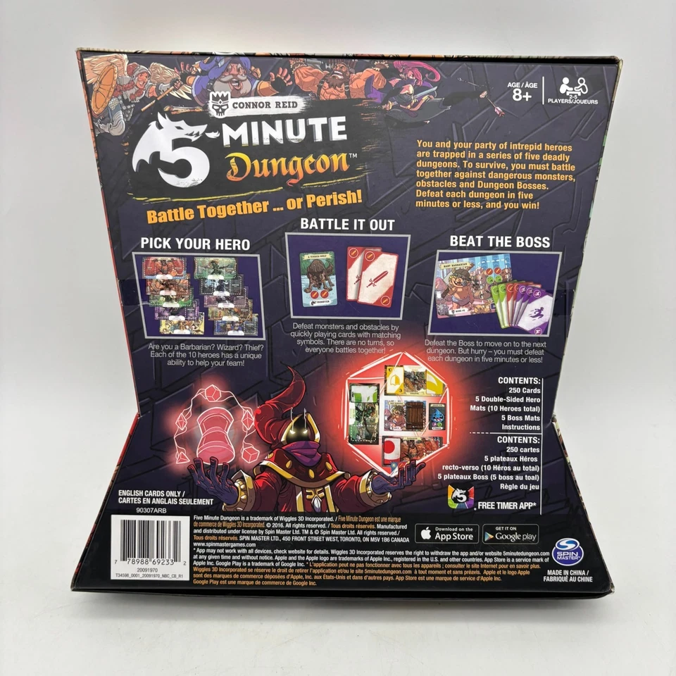 5-Minute Dungeon Card Game COMPLETE Spin Master 2016 Connor Reid Battle - Image 2 of 4