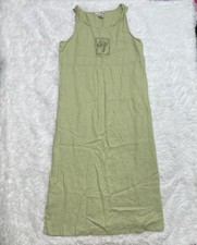 John Paul Richard Women’s Size L Large 100% Linen Maxi Dress Garden Prairie