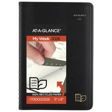 AT-A-GLANCE 2026 Appointment Book Planner, Weekly  Monthly, 5 x 8, Small, Hou...