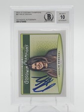 HAILIE DEEGAN 2019 UD GOODWIN CHAMPIONS AUTO #67 BGS 10 Q7106