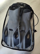 Adult Size L/XL 8.5 - 11.5 Travel Snorkel Fins Adjustable Strap with Mesh Bag