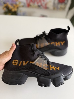 Men s Givenchy Chaussette Jaw Mid Noir Sock Sneakers Black Size 43