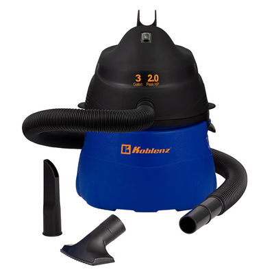 #ad KOBLENZ Wet Dry Blow Vacuum 3 Gallon 2 Peak HP 1 1 4 In x 6 Ft Locking Hose 3 $49.99