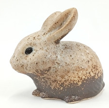 Shigaraki Ware Bunny Rabbit Small 10.8cm Figurine Ornament Japanese