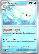 Dewgong Phantasmal Flames 022/094 Common Pokemon Near Mint Pokemon Card