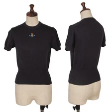 Unbranded Orb Embroidery Short Sleeve Knit Size XS(K-165219)
