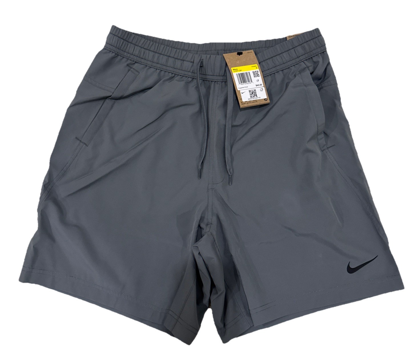 NEW Nike Dri Fit Form Men's Shorts Unlined, Versatile, 7" Size S - Grey 