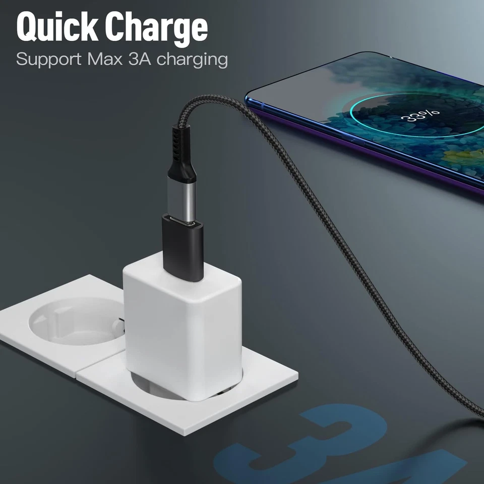 USB C auf USB Adapter 4 Stück, USB Type C Adapter Kompatibel mit iPhone 12 13... - Bild 4 von 4