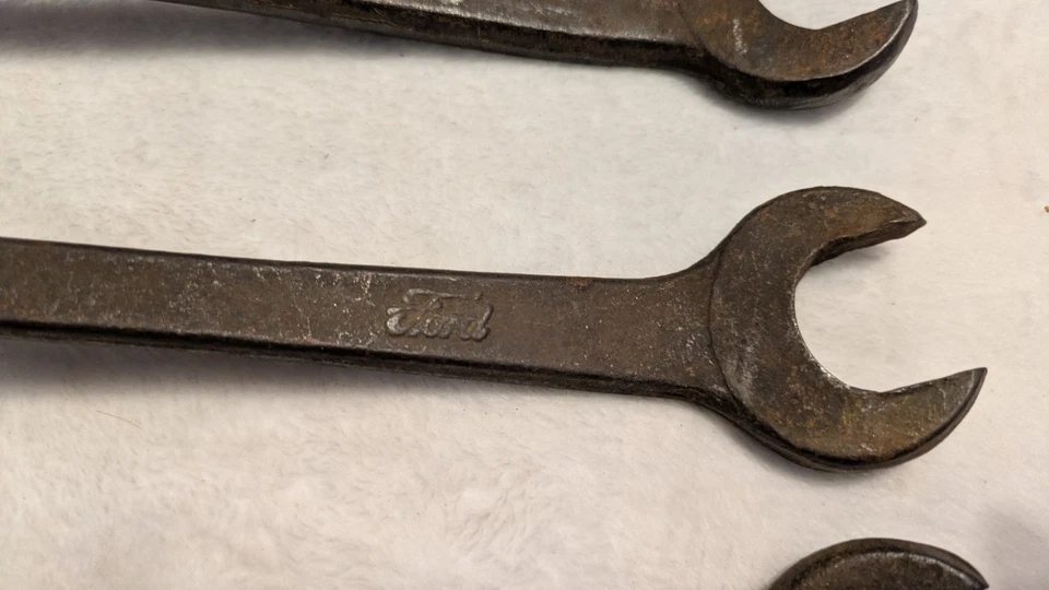 Ford M2 Llave Combinada Desplazada 1" Extremo Abierto y 11/16" Caja 6 pt Modelo T Lote De 3 Foto 4 de 4