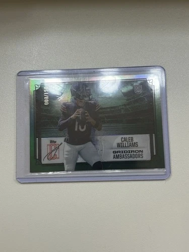 2024 Topps Signature Class CALEB WILLIAMS Rookie Chrome Gridiron Ambassadors