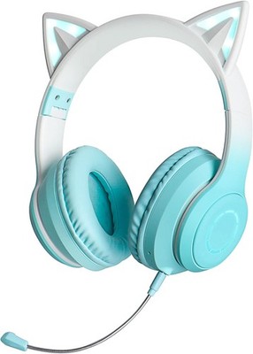 GHDVOP Bluetooth5.1 Cat Ear Headphone, Cat Ear Headphones, Wireless Headphones,