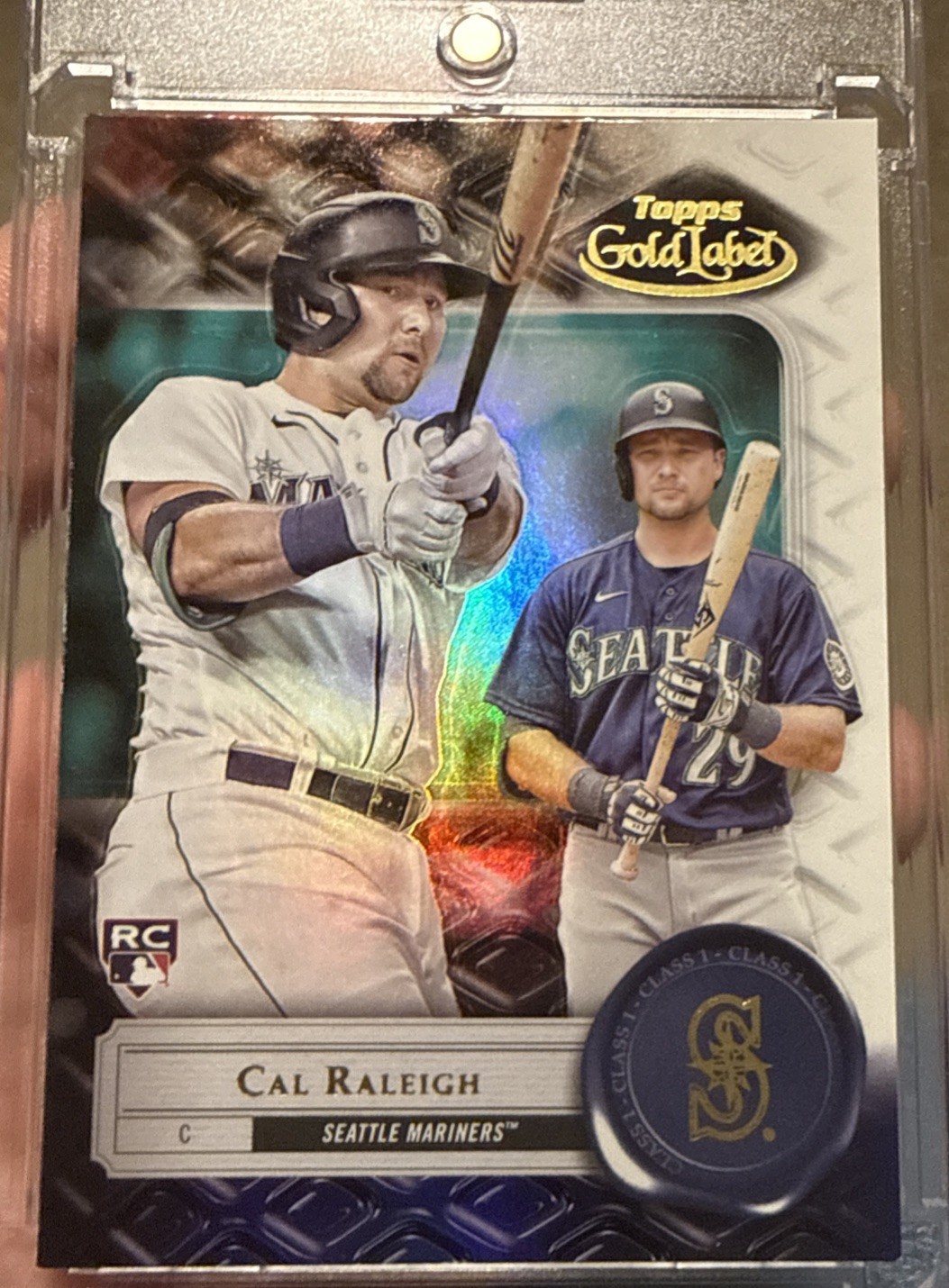 2022 Topps Gold Label Class 2 #7 Cal Raleigh RC  Seattle Mariners