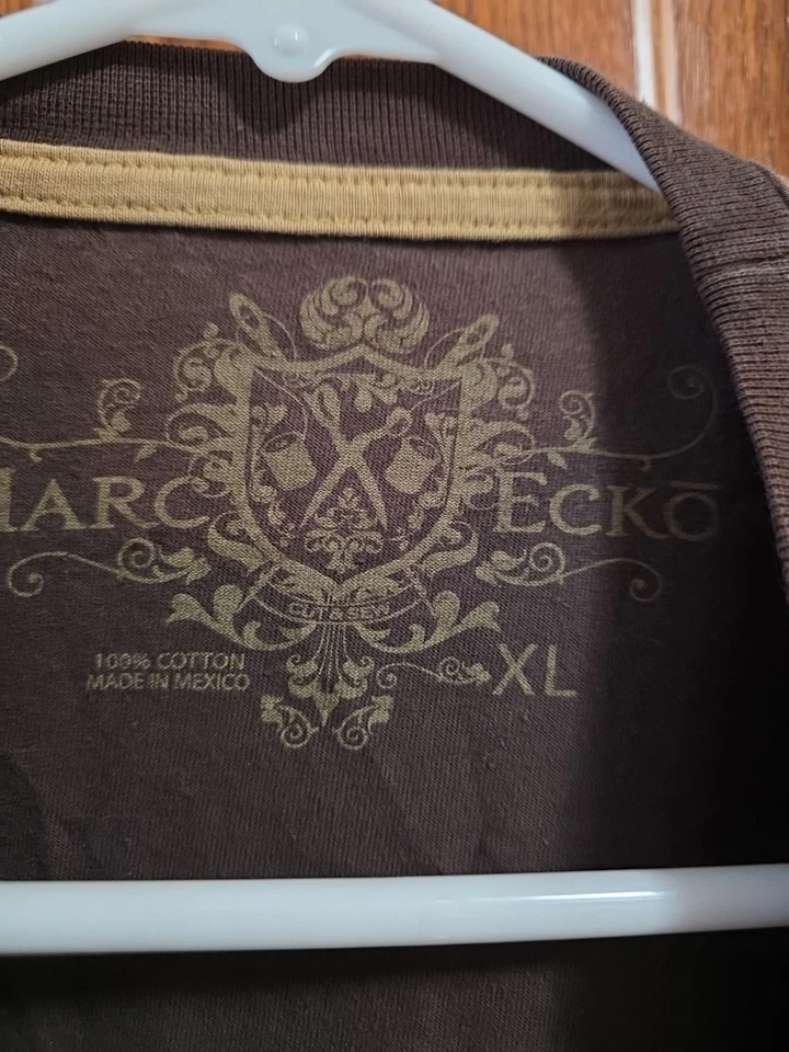 VTG Marc Ecko Graphic T-Shirt Sz XL Brown - Image 3 of 4