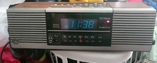 Vntg General Electric Model 7-4945A GE AM/FM Alarm Clock Radio Woodgrain Amazing