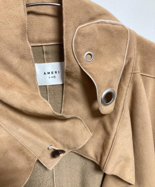 Ameri                    WRAP COLLAR COAT beige 0… - image 4