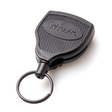 Key-Bak Super48 HD 8oz. Locking Retractable Key Holder, 48 Retractable Cord, Bla