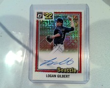 Logan Gilbert White Mojo #81S-LG 2022 Panini Donruss Optic Retro 1981 Signatures