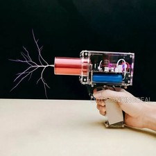 80W 6A Tesla Coil Gun Handheld Magnetic Energy Generator with Power Adapter